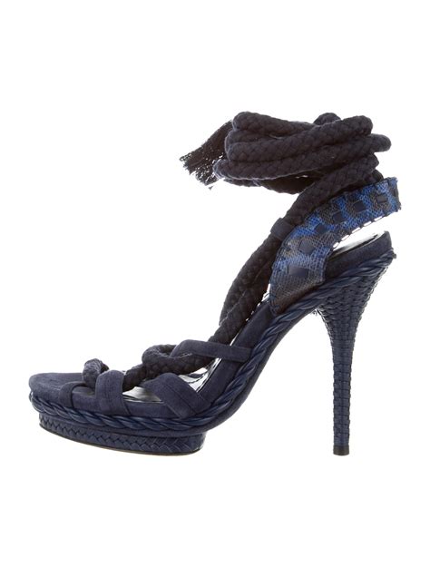 christian dior sandals tie up